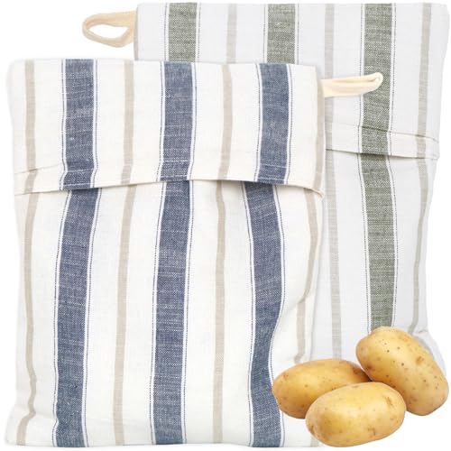 Microwave Potato Bag 2 Pack Reusable Baked Potato Pouch Bag Reusable Microwave potato Cooker bag (M)