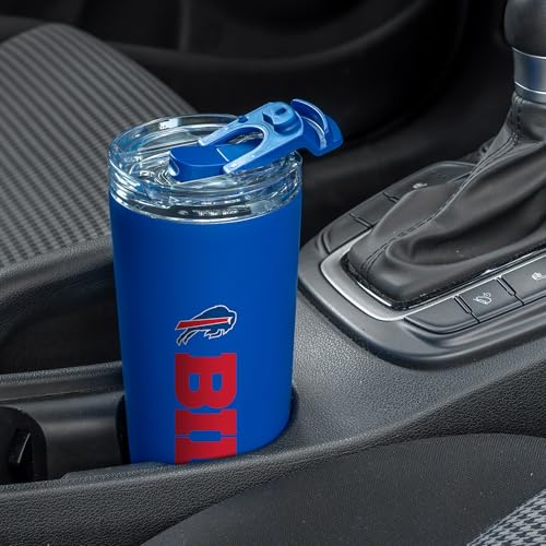Image of Rico Industries NFL Football 24oz Stainless Steel Tumbler with Lid and Dual Functioning Lid