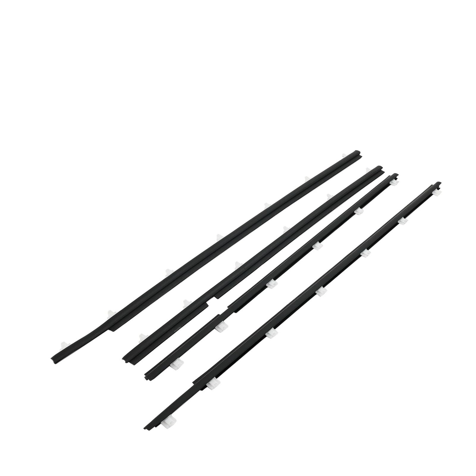 Sifusm One Color Rubber Seal 4Pcs Outer Weatherstrip Door Belt Seal For Toyota For Land For Cruiser Fj80 Hdj81 1990-1998 1997 1996 1995 1994 1993 Strip