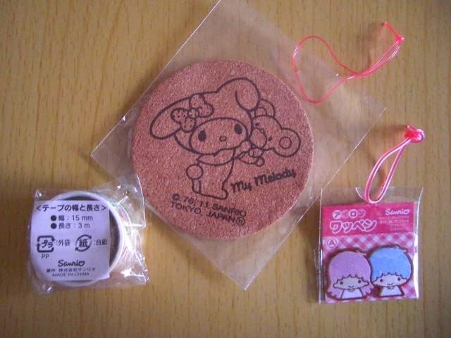 Amazon サンリオ マイメロ キキララ キティちゃん コースター ワッペン テープ ３個セット アニメ 萌えグッズ 通販