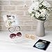 MOOCA 2 Pcs Set 4 Tier Premium Acrylic Eyeglasses Frame Stand, Sunglasses Rack, Sunglasses Stand Acrylic Eyeglasses Display, Eyewear Rack Holder, Glass Display, 9 in H