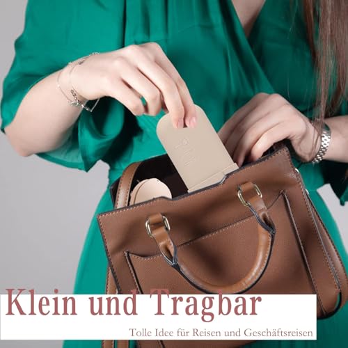 Makeup Brush Holder, Silicone Makeup Bag Makeup Sponge Holder Organizer for Travel Storage, Khaiki4