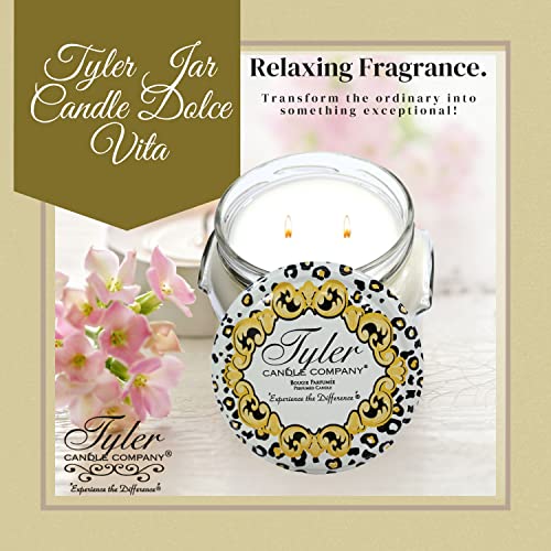 Tyler Candle Company Dolce Vita Jar Candle - Luxurious Scented Candle With Essential Oils - Long Burning Candles 50-60 Hours - Large Candle 11 Oz With Worldwide Nutrition Multi Purpose Key Chain #TOP6