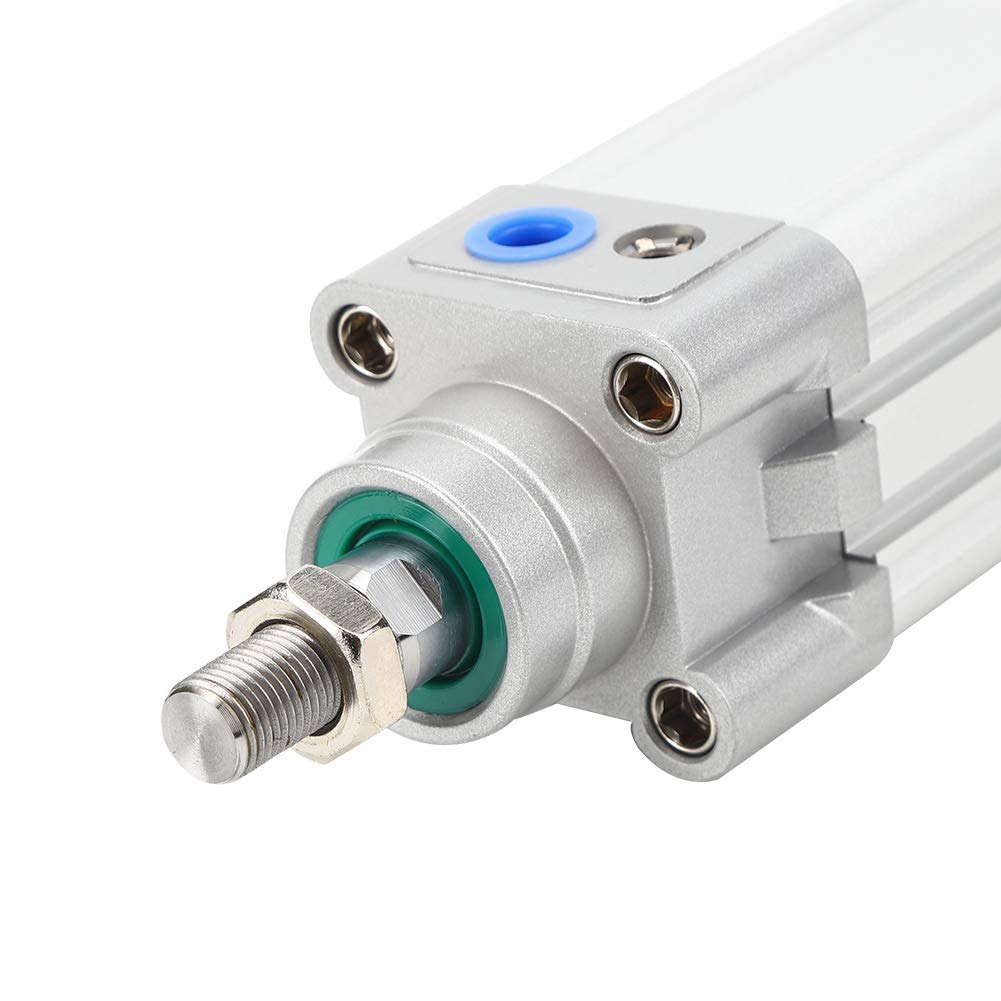 Aramox Cilindro de Aire Neumático DNC40 Cilindro de Aire de Aleación de Aluminio Diámetro de 40 Mm M12 × 1,25 Rosca de Varilla Amortiguador Ajustable para Equipos de Automatización y Componentes