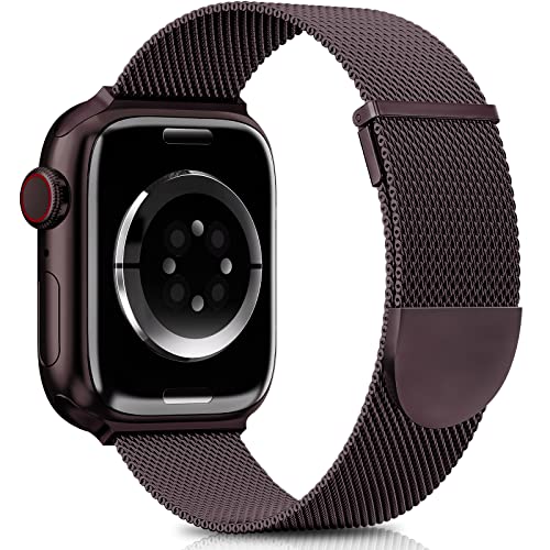 Higgs Strap Compatible with Apple Watch Straps 42mm 46mm 45mm 44mm 41mm 40mm 38mm 49mm for Women Men Dual Magnetic Adjustable Metal Band for iWatch Series 11 10 9 8 7 6 5 4 SE Ultra 3 2 1
