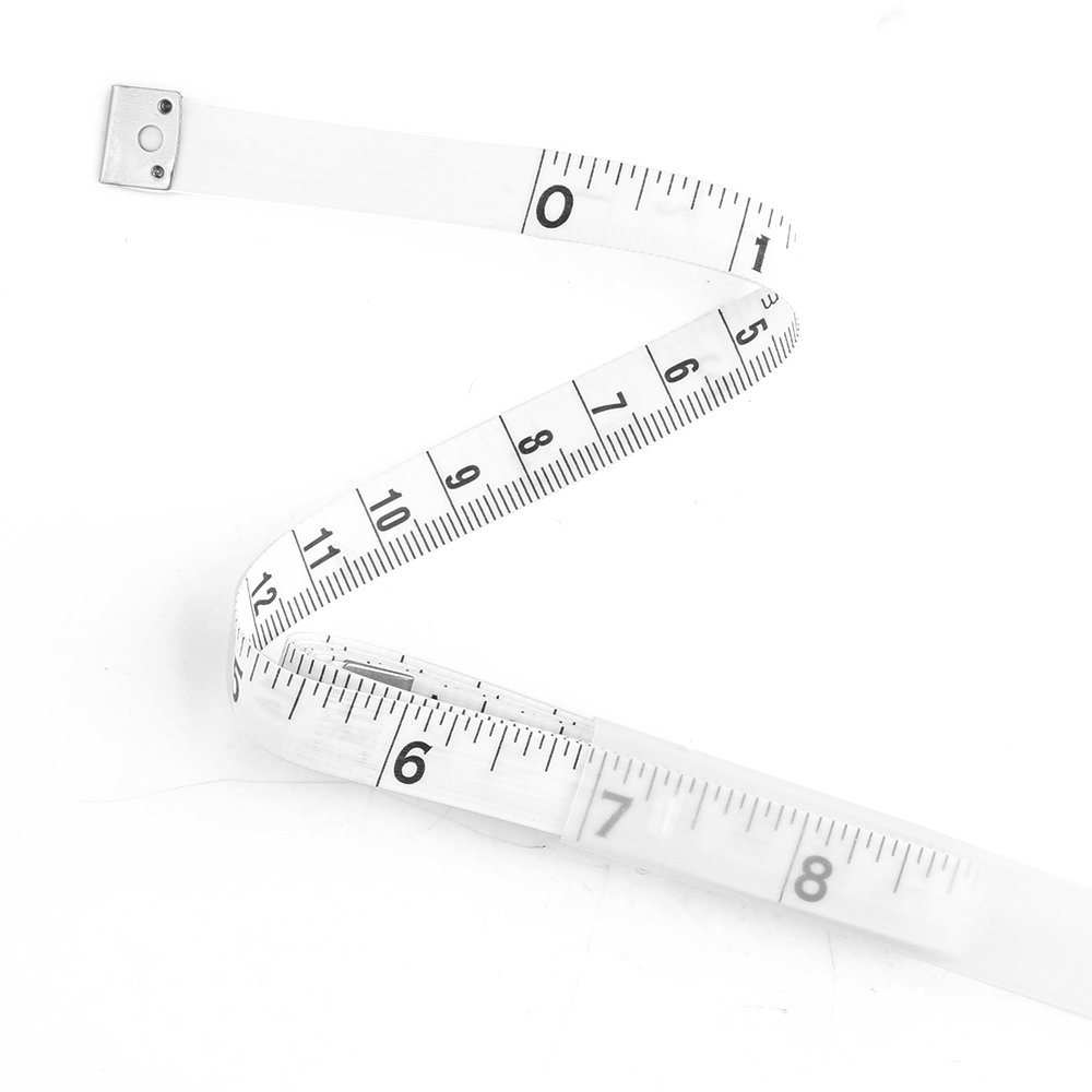 Win Tape 2 Pack 60inch 150cm Soft Tape Measure, PE Measuring Tape for Sewing Tailor Cloth Body Measurement (White)