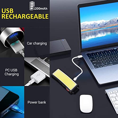 Linterna frontal LED para trabajar sin cortes de luz con batería recargable e impermeable 5