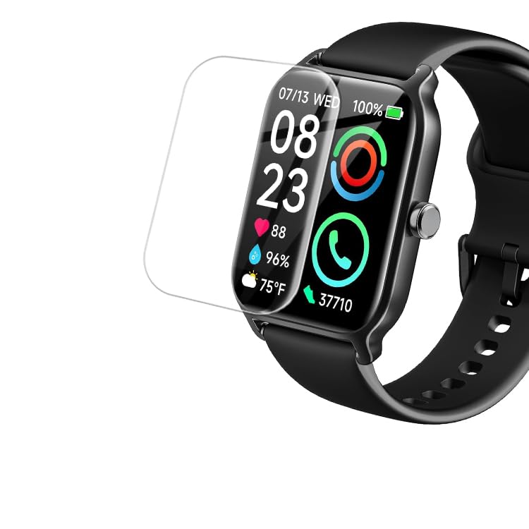 Tznzxm [5 Pack Screen Protector Compatible with Woneligo IDW13 1.8”, Faweio, Amzhero, TOOBUR, VRPEFIT, Konitee, Gydom, MILOUZ IDW19, Fitpolo IDW15 Smart Watch Smartwatch PET Film