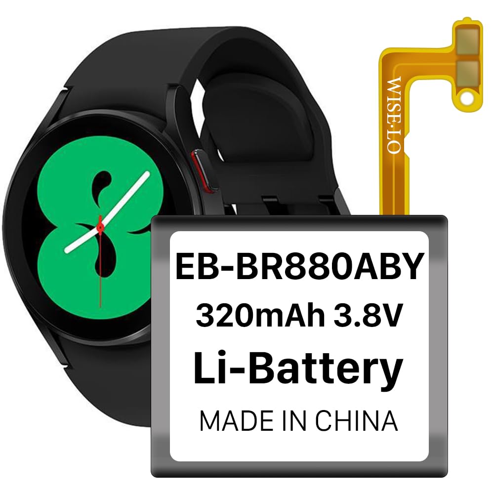Batterie de rechange avec outils de réparation pour Samsung Galaxy Watch 4 (40 mm) SM-R860 SM-R865, Galaxy Watch 4 Classic (42 mm) SM-R880 EB-BR880ABY