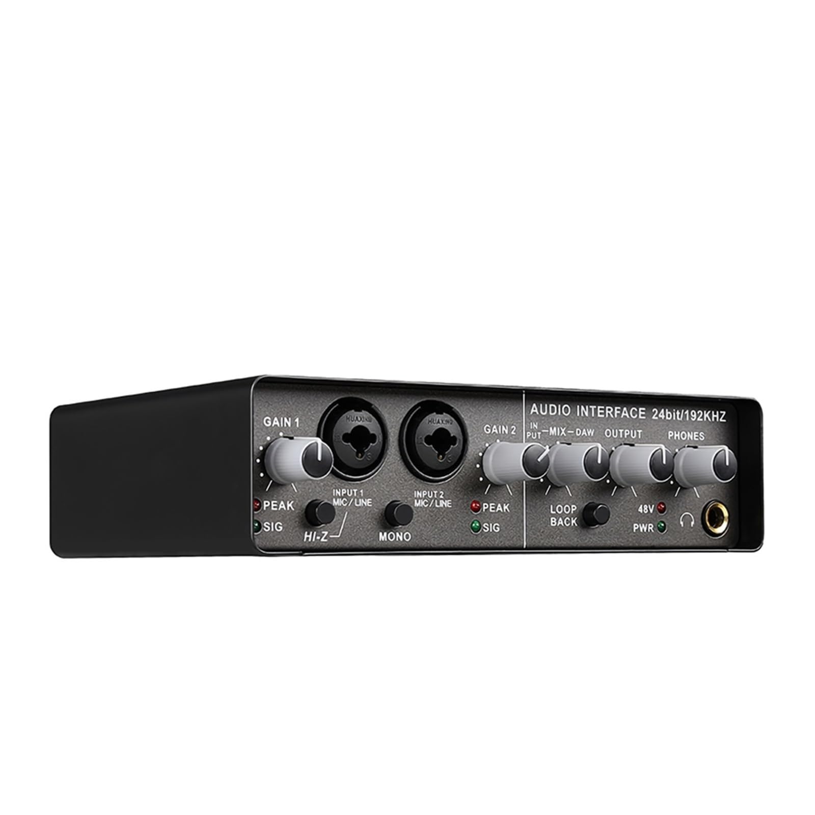 DJ-Mixer, Professionelle Soundkarte Audio Mixer Kanalüberwachung E-Gitarre Live-Aufnahme For Studio-sang(Q-22)