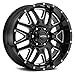 Ultra Hunter Custom Wheel Gloss - 203 Gloss Black with Milled Accents and Clear Coat - 22" x 12", -44 Offset, 6x135 Bolt Pattern, 87mm Hub