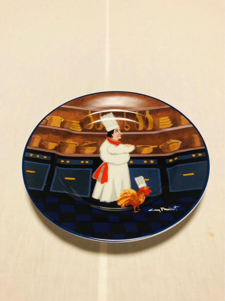 アメリカブランドウイリアムズソノマのシェフ柄サラダプレート4枚