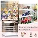 KHayRovies Clear Acrylic Display Case, 4 Tier Display Stand Risers Showcase, Countertop Acrylic Boxes Dustproof Storage Organizer for Collectibles Pop Action Figures Toys (B)