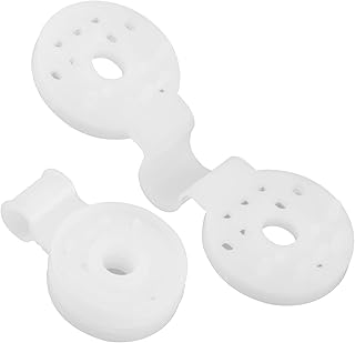 LSRVNM 50 PCS Shade Cloth Plastic Clips, Reusable Shade Cloth Heavy Duty Lock Grip, Greenhouse Sunshade Net Clip, Sunshade Net Shading Fixed Round Clip Buckle, Shade Fabric Accessories (White)