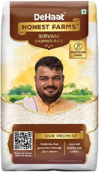 DeHaat Honest Farms Pesticide Free Biryani Basmati Rice 1 KG