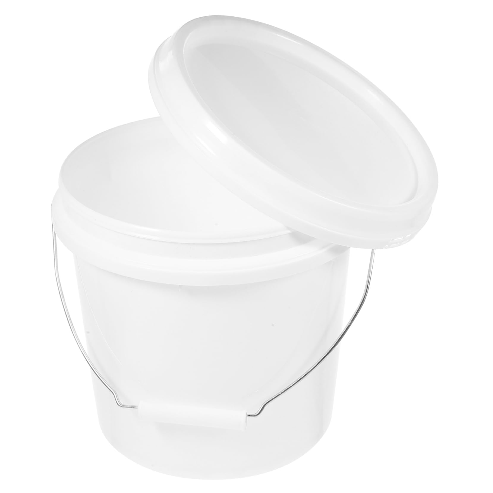 2piezas Cubo Plástico Sellado Tapa Cubeta De Pintura Conveniente y Ligera para Almacenamiento y Envasado De Alimentos