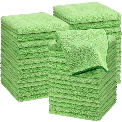 Image of Shimeyao 40 Pack Bleach Proof Towels Microfiber Absorbent Resistant Hair Hand Towels Bulk Quick Dry for Barber Gym Bath Spa Shaving (Sage Green,16 x 29 Inch)