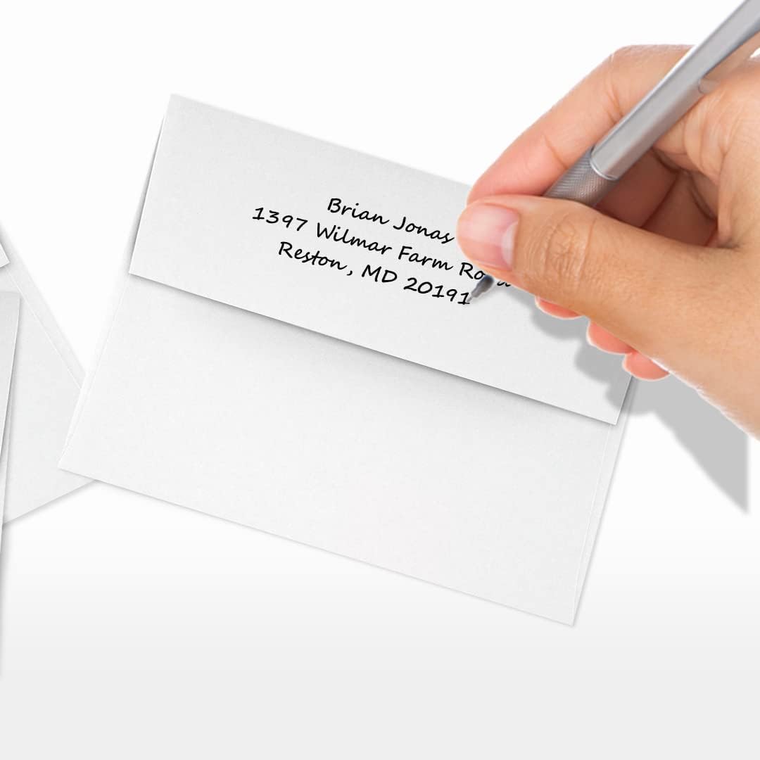 LUXPaper A2 Invitation Envelopes | Peel & Press | 4 3/8" x 5 3/4" | White | 24lb. Text | 250 Qty