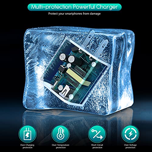 iPhone Charger,Extra Long 2 Pack 10FT Lightning Cable Cube i Phone 12 Charger Charging Transfer Cord Cable with USB Plug Wall Charge Block Travel Adapter for iPhone 14/13/12/11/SE2022/8/7/XS/XR/X/iPad - Image 3