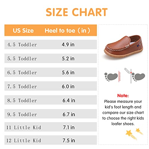 Loafers For Baby Infant Boys Girls Kids Soft Faux Leather Slip On Flat Dress Shoes Moccasins Walking Shoes Newborn Crib Shoes For Casual Daily Uniform Wedding Toddler 6.5 Navy #TOP4