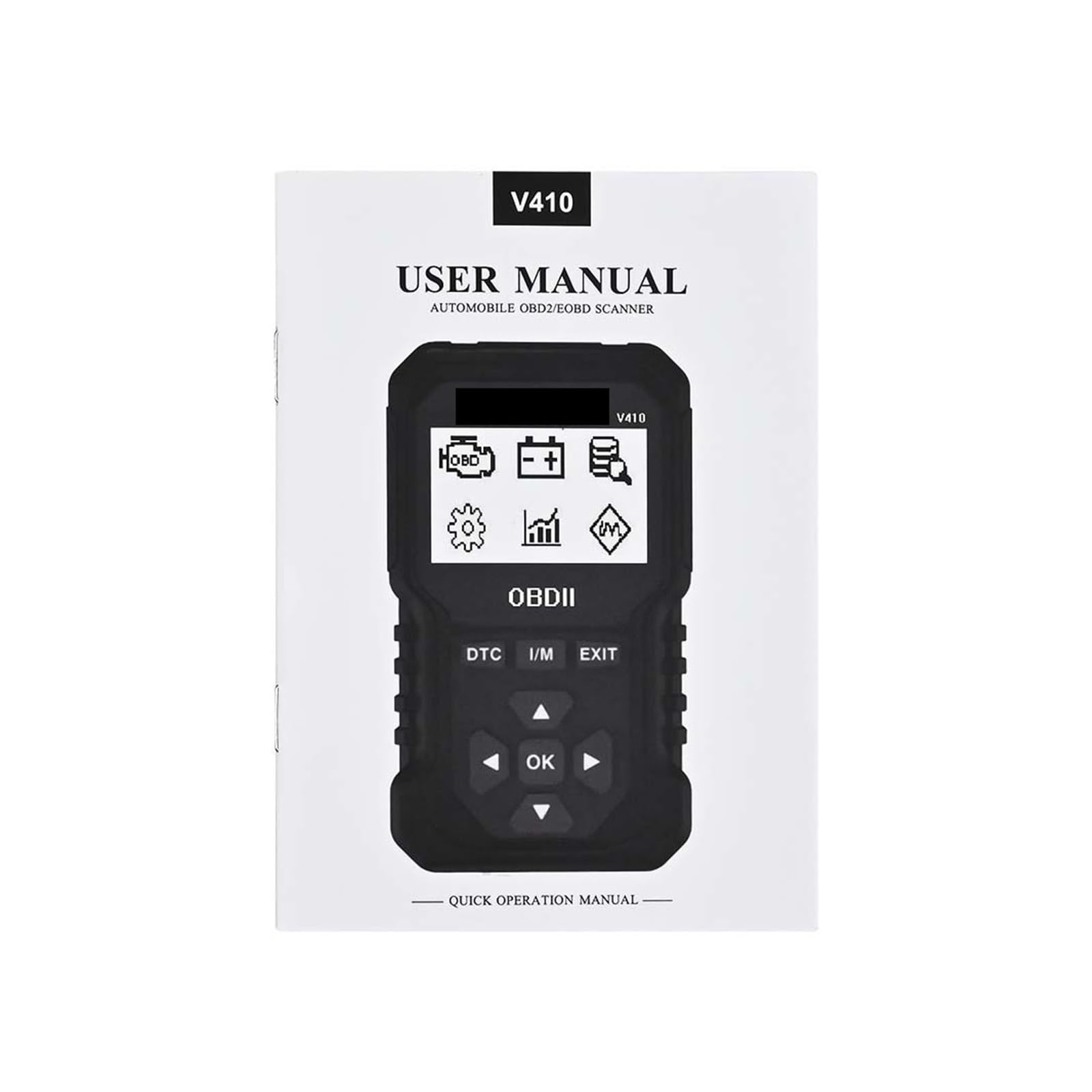 Lettore di Codici, Strumento di scansione for la Ricerca Codici DTC OBD2 for autoveicoli V410 for diagnosi guasti 'Auto per Il Controllo del Motore dell'auto