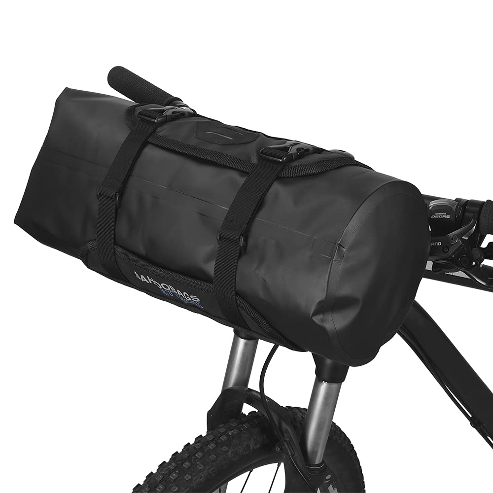 Borsa Anteriore per Bicicletta MTB Impermeabile Resistente all'Usura 3L-7L Regolabile Custodia per Manubrio Bici per MTB Bici da Strada Viaggio in Bicicletta