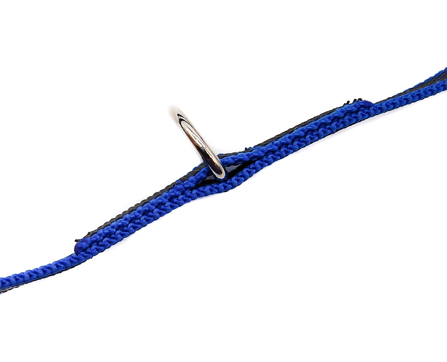 Dog Style Dreifach verstellbare Hundeleine gummiert 20 mm breit mit Sicherheitskarabiner 3 Meter Blau