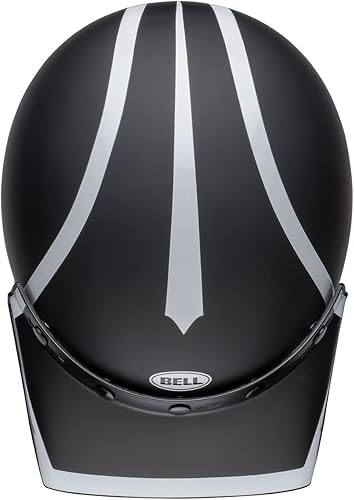Miniatura 9 de Bell Moto-3 FH Old Road - Casco de motocicleta unisex para adultos, color negro mateblanco brillanteblanco, XL