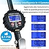 Manometro Pressione Gomme Pistola Gonfiaggio Pneumatici - ENDARK Accessori Compressore Aria Manometro Digitale Professionale per Gonfiare Ruote Auto | Moto | Camion | Bici
