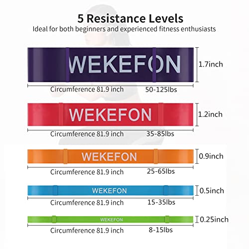 Image of Resistance Bands Set, Pull Up Assist Bands - Stretch Resistance Band - Mobility Band Powerlifting Exercise Bands for Resistance Training, Physical Therapy, Home Workouts