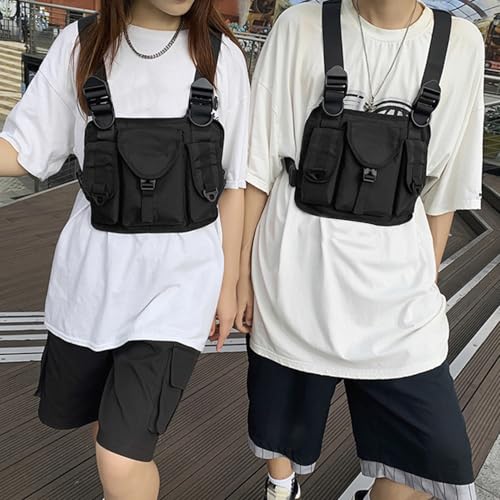 Chaleco chaleco táctico con correas ajustables y bolsillos múltiples para running 2
