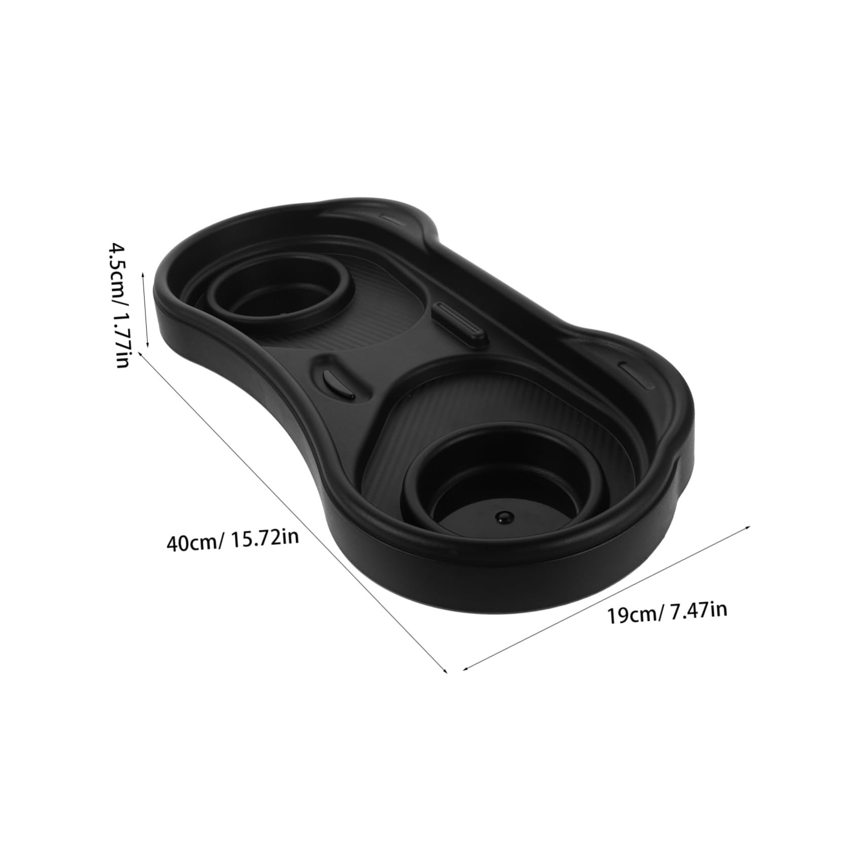 Abaodam Vassoio Porta Snack per Passeggino con Portabicchieri in Plastica Vassoio Rimovibile per Carrozzina e Girello Accessori per Passeggino