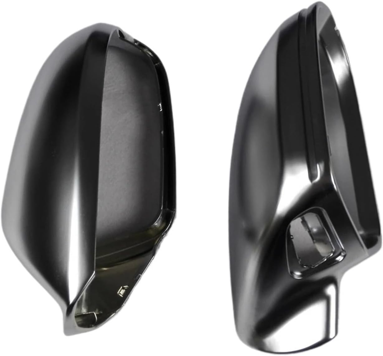 Compatible Chrome Silver Mirror Cover with Side Assist for S6 A6 C7 2011-2018 - Exterior Door Rear View Case Reverse Cap Shell Trim