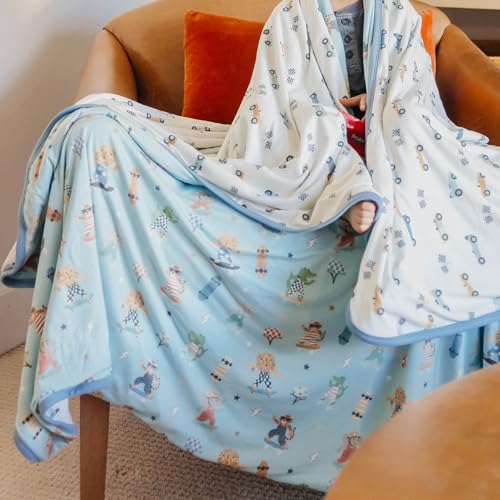 Image of Copper Pearl Jumbo 3-Layer Baby Blanket: Soft Baby Quilts for Boys and Girls | Breathable, Cozy, Toddler Blanket | Baby Quilt for Newborns | 60x72 Premium Material | Speedster