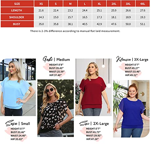 Viishow Women's Loose Casual Short Sleeve Chiffon Top T-Shirt Blouse White Xl #TOP5