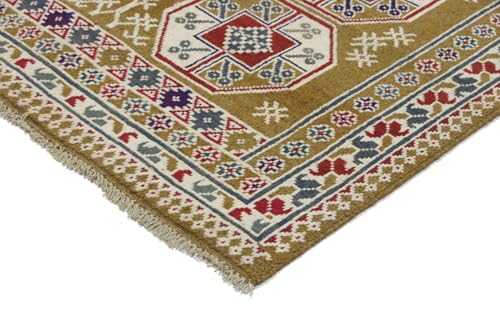 Tapis d'Orient Afghan Akhche noué main en laine de haute qualité - 5