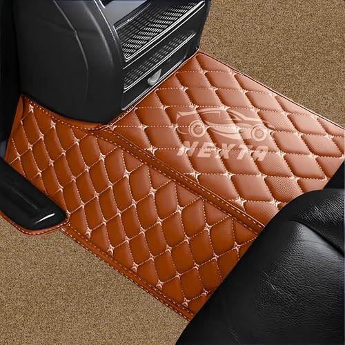 Image of 7D Premium Imported Car Foot Mat for Audi A3 Auto (2016-2026)|Luxurious & Elegant Look | 100% Waterproof and Dust Proof | Custom Fitted Car Floor Mat-Tan with Coffee Beige Grass