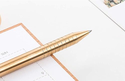 Miniatura 4 de Bolígrafo retráctil de latón macizo con clip