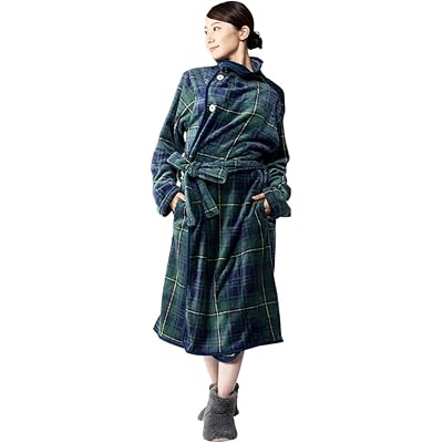 アイリスプラザ fondan 着る毛布 Sサイズ フランネルマイクロファイバー とろけるような肌触り 敬老の日 ギフト 特製BOX入り ポケット・ベルト付 ルー …