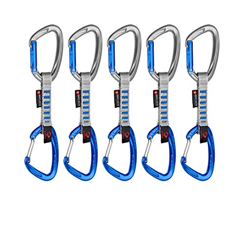 Plateado Mammut Wall Key Lock Express Set Straight Gate//Bent Cinta Unisex Adulto Gate.SILV