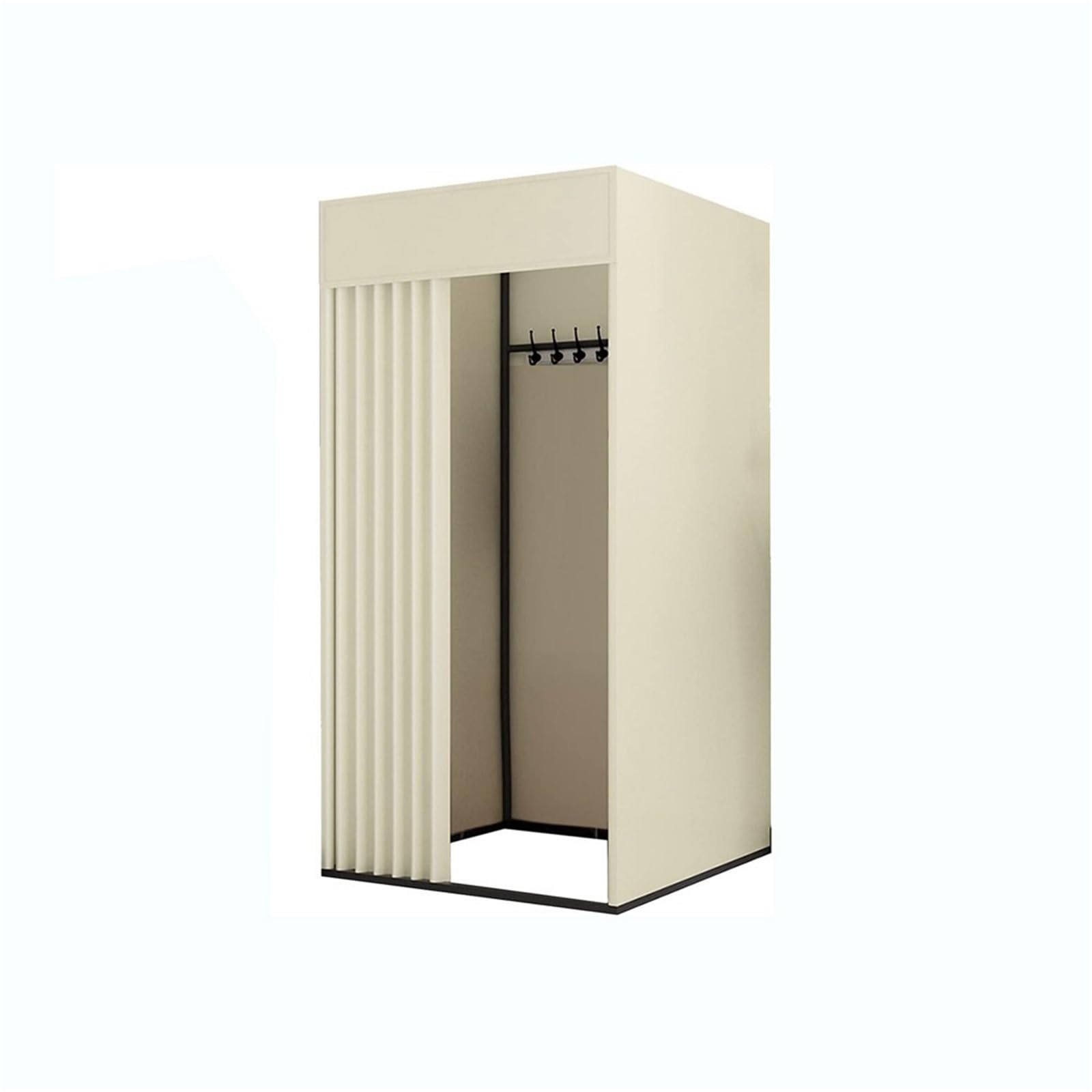 Spogliatoio portatile for impieghi gravosi con struttura e recinzione rimovibile, adatto for negozi di abbigliamento e camerini Spogliatoio(Beige,85 * 85CM)