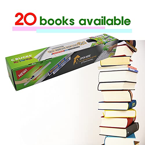 Clear Paperback Book Cover Protector Includes Slider - Covers Upto 20 Books (13In X 33.5Ft) #TOP2