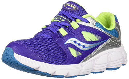 Saucony Girl's Kotaro 4 Sneaker, Purple/Blue, 11.5 Medium US Little Kid