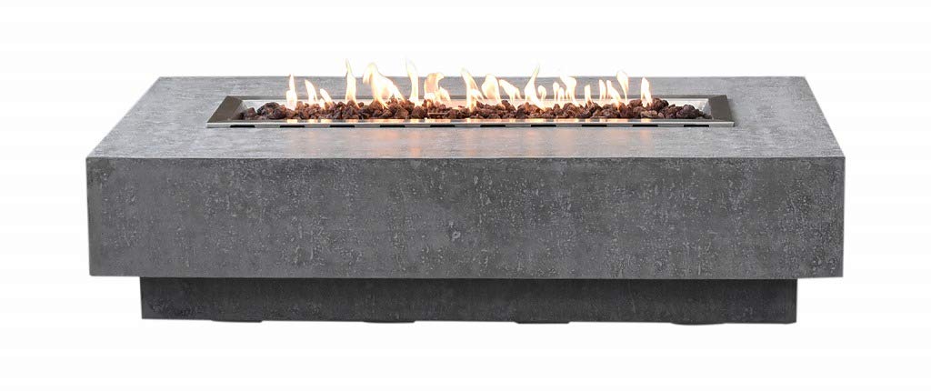 Fire Table Outdoor Fire Pit Hampton Fire Table with Elementi Brand-Propane