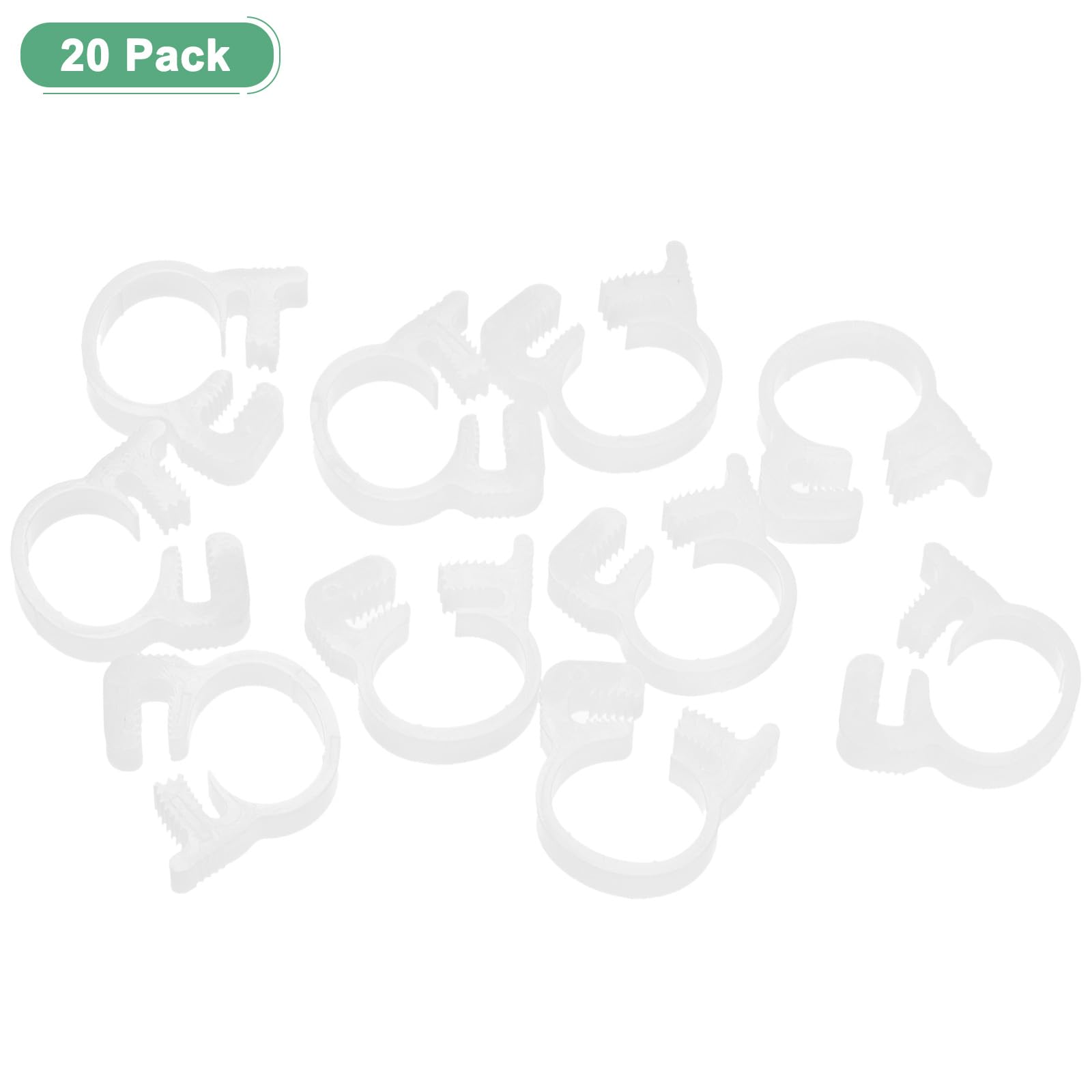 M METERXITY 20-Pack Double Gripping Nylon Hose Clamps - Image 4