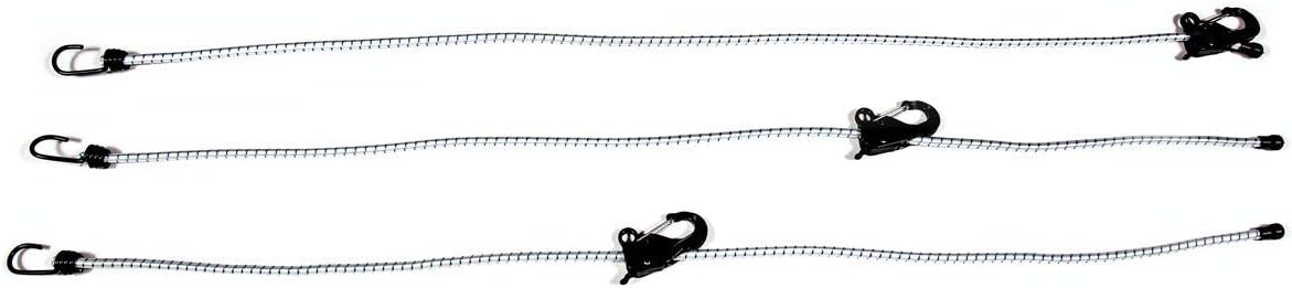 Danik Hook Adjustable Bungee Cord with Danik Hook Mini Composite Hook, Easy to Use, Adjusts from 6” - 48” in Length