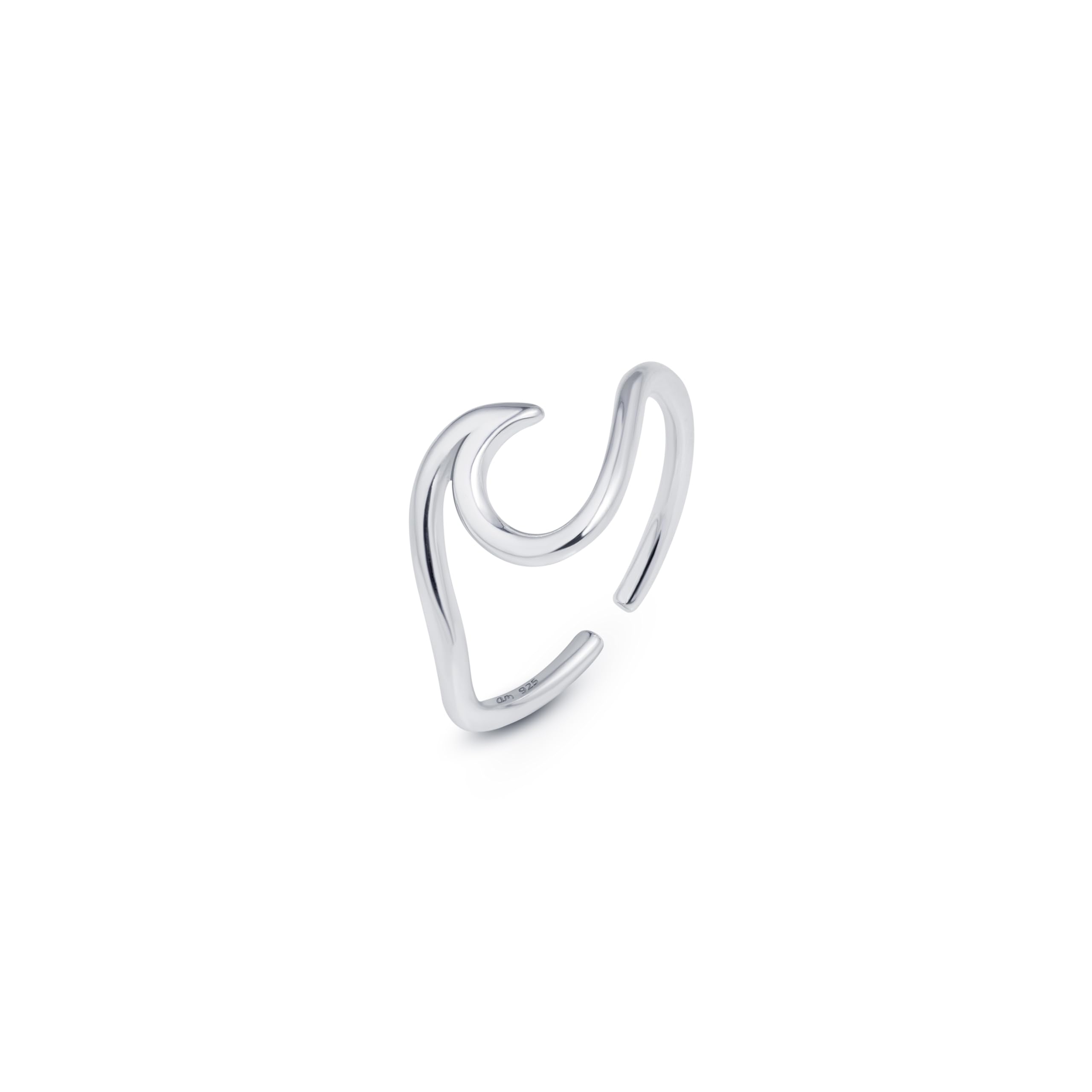 Adjustable 925 Sterling Silver Toe Ring for Women | Wave Hearts Flower Dolphin Crown Leaf Boho Foot Jewellery