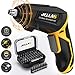Price comparison product image Electric Screwdriver, Jellas Fast Charging 2000mAh 3.6V Li-ion Cordless Screwdriver with Adjustable Handle and 10+1 Torque Gears, Self-Lock, LED Light, USB and 40PCS Accessorie