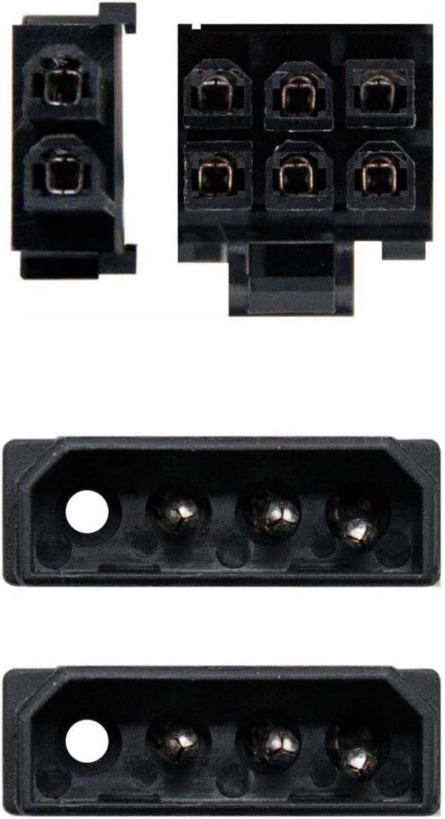 Cavo Alimentazione GPU 18 AWG – Doppia 6 Pin Femmina A 8 Pin Maschio 20cm - 2