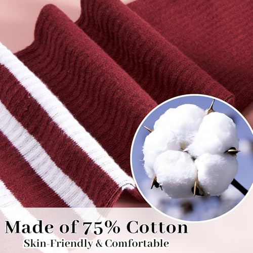 Image of Plus Size Thigh High Socks for Women Thick Thighs Cotton Knit Extra Long Over the Knee Leg Warmer